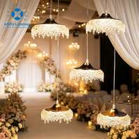 Anpu Luxe IP65 LED Ballons à air chaud et motifs floraux suspendus pour la décoration de mariages et de fêtes