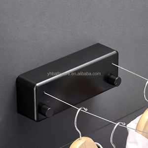 Stendibiancheria Retrattile da Parete con Doppio Filo in Acciaio Flessibile per Asciugare i Vestiti al Chiuso - Product Image 6