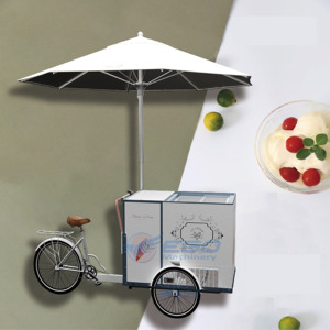 Chariot de desserts et de glaces mignon, chariot utilitaire, chariot de restauration, chariot de repas, camion de restauration mobile, chariot alimentaire à vendre - Product Image 5