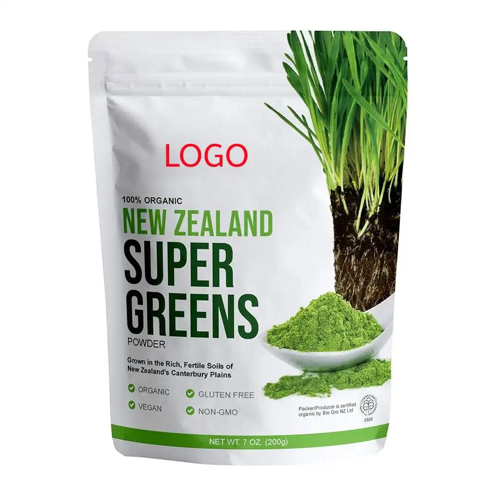 Saco de embalagem de sementes de hortelã e ervas, saco de embalagem personalizado com 3 lados, saco de vácuo para plantas e ervas, pasto de grama, trigo e plantas