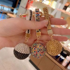 2024 Newest Luxury Bag Charm Car <b>Key</b> <b>Chain</b> Rhinestone Ball Keyring for Gifts - Product Image 5