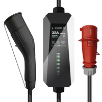 22kw Type 2 portable charge ev câble de charge type 2 ev chargeur de voiture Mobile EV chargeur