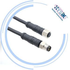 Conector Circular M8 Macho-Fêmea Reto com Codificação Tipo A - Product Image 2