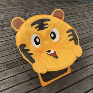 أرخص كرسي كرتوني جميل-جي كراسي أطفال قمر قابلة للطي مع نمط حيوانات كرسي صحن تخييم للأطفال في الهواء الطلق - Product Image 4