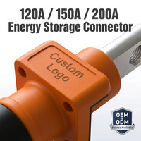 Connecteur de stockage d'énergie à courant élevé 120A DC1000V IP67 Jnicon, prise à verrouillage rapide pour la recharge de véhicules électriques et les systèmes solaires