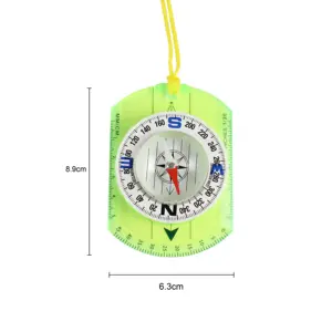 Outdoor Camping Directional Cross-country Race Hiking Special Compass Colorful Acrylic Compass with Lanyard