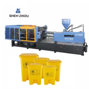 plastic recycling waste bin making injection molding machine