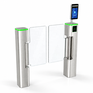 Portillon pivotant anti-écrêtage en acier inoxydable pour entrée piétonne, conception verticale, pour centre commercial - Product Image 1