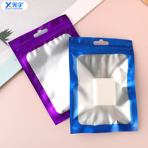 Bolsa de Embalaje de Plástico Laminado de Aluminio Colorida, Bolsa de Mylar a Prueba de Niños para Estuche de Teléfono Móvil, Unidad Flash USB - Product Image 1