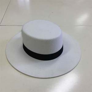 Chapeau haut de forme unisexe en laine australienne ND119 pour adulte, avec large bande, fleur et nœud en laine, toutes saisons - Product Image 3