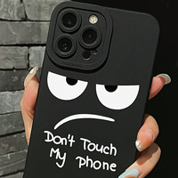Nouvelle Coque de Téléphone Antichoc en TPU Souple avec Imprimé « Ne Touchez Pas Mon Téléphone » pour iPhone Xr 11 12 13 14 15 Pro Max