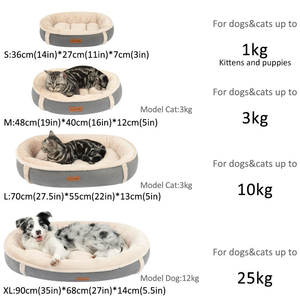 Venta al por mayor de lujo de alta calidad de gamuza suave base antideslizante lavable con patrón sólido hecho de piel sintética cama para perros - Product Image 2