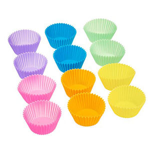 Molde redondo <span class=keywords><strong>de</strong></span> silicona para cupcakes, Mini molde para pastel - Product Image 2
