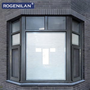 Fenêtre à battant en aluminium Rogenilan avec double vitrage Low-E, pare-vent, pour baies vitrées, avec stores, fournisseur chinois - Product Image 6
