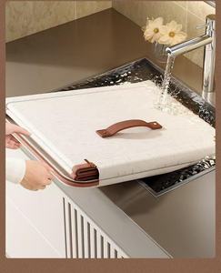 Ama Zon Boîte de rangement pliable imperméable Panier de rangement moderne en coton et lin avec fermeture éclair Couverture d'étagère Vêtements Maison Chambre à coucher-Tissu - Product Image 6