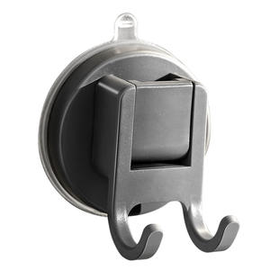 Crochet double à ventouse pour cuisine et salle de bain, support adhésif puissant en ABS, crochet de suspension multifonctionnel - Product Image 1