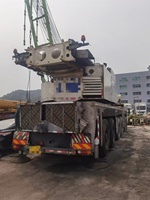 Grue sur camion Terex de 250 tonnes d'occasion, marque allemande réputée, bon état, prix avantageux, vente de moteur principal, pompe, boîte de vitesses à Dubaï