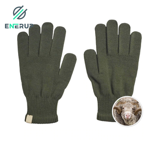 Enerup kış sihirli eldiven dokunmatik ekran kadın erkek sıcak streç örme merinos yünü eldivenler dekoratif desen akrilik eldiven - Product Image 3