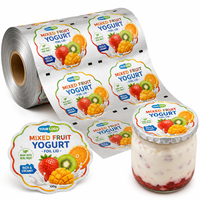 Couvercle en aluminium brillant personnalisé, thermoscellable, pour pots de yaourt, biscuits, lait, bocaux, canettes - Qualité alimentaire, anti-fuite
