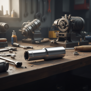 Barra de extensión para llave de vaso de 235 3/8 pulgadas, longitud L, diámetro B, accesorio para llave - Product Image 3