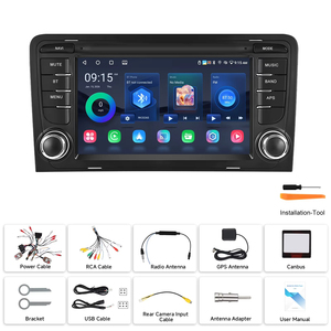 Radio de Coche Android Podofo de 7 Pulgadas, 2+64G, 2Din, Estéreo para Coche, para Audi A3 8P S3 RS3, Carplay Inalámbrico/Android Auto, GPS/Wifi/SWC, Audio para Coche OEM - Product Image 6