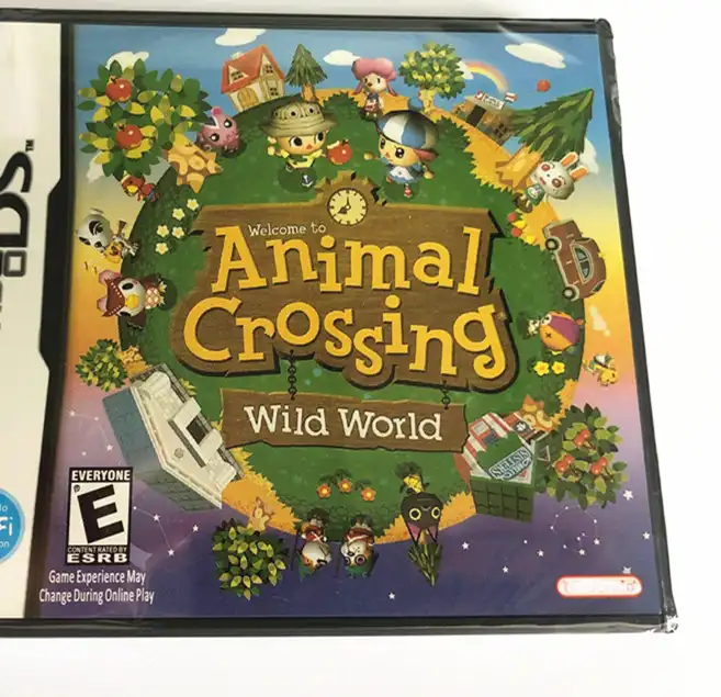 Brand new sealed retro game Animal Crossing Wild World per i giochi ds con scatola e manuale