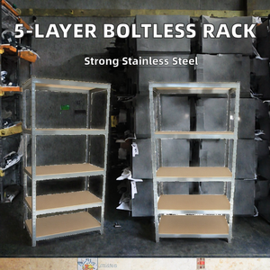 Estantería Metálica SIMPLY de 5 Niveles, Unidades de Almacenamiento, Estantería sin Pernos, Estantería Galvanizada - Product Image 6