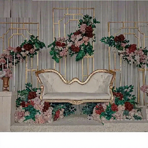 South Asian Wedding Stage Decor Metal Arches Moroccan Wedding Stage Metal <b>Frames</b> Golden Metal Panels For Wedding Stage Decor USA - Product Image 1
