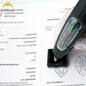 Goldleafgem Nuevo Diamante Sintético de Laboratorio con Corte de Pera, 1 Quilate, DEF VVS VS, Diamante Suelto IGI para Joyería - Product Image 2