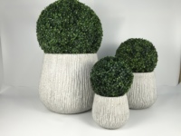 Grandes jardinières modernes en fibre de verre avec trou de drainage, légères, écologiques, pour jardin, extérieur, intérieur, centre commercial, maison