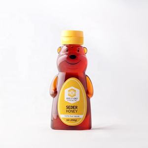 Bouteille en plastique PET transparente vide de 250g 500g de qualité alimentaire sans BPA, en forme d'ours en peluche, pour miel, fabriquée en Chine - Product Image 1