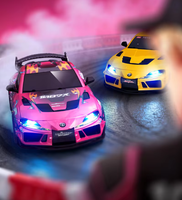 Nouvelle voiture de drift RC Supra SP4301 1:43, corps en métal moulé sous pression, 4 roues motrices, véhicule RC miniature entièrement proportionnel avec gyroscope, modèle statique professionnel