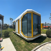 Fournisseur professionnel Maison en conteneur 2 cuartos Capsule spatiale intelligente de luxe Cabine d'hôtel préfabriquée chinoise Chambre mobile Maison Maison