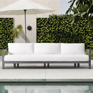 HangKai – ensemble <span class=keywords><strong>de</strong></span> canapés d'extérieur <span class=keywords><strong>de</strong></span> marque OEM/ODM, meubles <span class=keywords><strong>de</strong></span> Patio à cadre métallique, canapé <span class=keywords><strong>de</strong></span> <span class=keywords><strong>jardin</strong></span> trois <span class=keywords><strong>personnes</strong></span> avec coussin <span class=keywords><strong>de</strong></span> siège étanche - Product Image 4