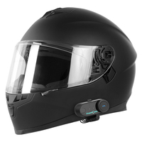 Casque de moto FreedConn T-COM VB 5.1 étanche avec design diamant, interphone avec microphone et réduction de bruit CVC