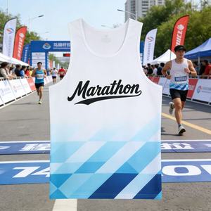 Camisetas de Tirantes Personalizadas para Maratón, Talla Grande, de Alta Calidad, Transpirables, de Secado Rápido, para Clubes Deportivos - Product Image 1