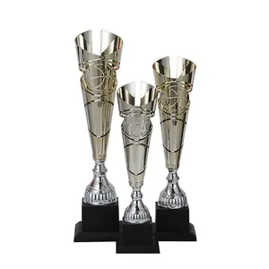 Yiwu Collection metal cup and plastic stem star trophies noble trophy school trophy