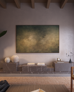 ชุดวางทีวีหินอ่อนสีดำสไตล์อิตาลี Updecors รุ่น UP-015 รูปทรงสี่เหลี่ยมแบบต่อชิ้น  ฐานวางทีวีหินอ่อนรูปทรงไม่สม่ำเสมอ - Product Image 1