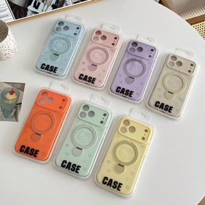เคสโทรศัพท์มือถือซิลิโคนลายการ์ตูนแมว Kt สีพื้น พร้อมขาตั้งแม่เหล็ก สำหรับ iPhone 17 16 15 pro max ป้องกันการกระแทก พร้อมที่จับด้านหลัง - Product Image 6