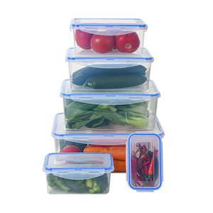 Hộ Gia Đình Nhà Bếp Kín Nhựa Silicone Crisper Lưu Trữ Thực Phẩm <span class=keywords><strong>Container</strong></span> Set Bento Trưa Box Bento Box - Product Image 5