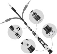 Kit d'outils de réparation magnétique 115 en 1 de qualité professionnelle Kit d'outils électroniques Micro embouts magnétiques pour réparation de tablette, PC, iPhone, PS4