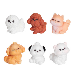 Figurine miniature de chiot mignon en résine, ornement de bureau, accessoire décoratif pour le bureau et la maison - Product Image 5