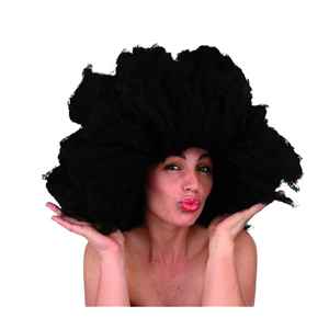 Perruque afro noire - Product Image 1
