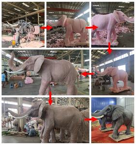 Équipements d'animaux mécaniques pour <span class=keywords><strong>zoo</strong></span>, animaux animatroniques à haute simulation, modèle d'éléphant africain - Product Image 2