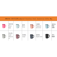 Mug à café isotherme sans BPA de 450 ml avec couvercle anti-fuite - Tasse de voyage portable pour boissons chaudes et froides