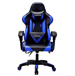 <span class=keywords><strong>Chaise</strong></span> d'ordinateur en cuir synthétique avec siège inclinable réglable, <span class=keywords><strong>chaise</strong></span> pivotante <span class=keywords><strong>pour</strong></span> gamer avec LED, matériau en acier inoxydable et aluminium - Product Image 1