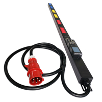 PDU vertical intelligent 0U triphasé 125A pour centre de données, avec contrôle à distance et surveillance, haute puissance 240V 385V 415V IEC-C13 31 kW CE