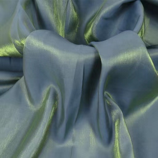 Flashing Bright Glass Silky Tear-Resistant TR Woven 100% Polyester Fabric for Soft Shiny Dress Blouse Toy Boys and Girls Clothes