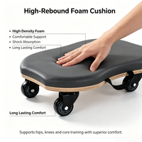 Planche de Pilates portable en bois pour l'équilibre, équipement d'entraînement de base pour la remise en forme à domicile
