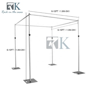 Kit de Tubos para Carpa Cuadrada, Decoración de Bodas, Soporte Elegante para Telón de Fondo, Tubo para Cortinas - Product Image 3